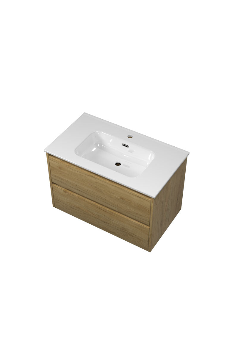 Sanibell Proline møbelsæt 81x46,8cm ideal eg, 2 softclose skuffer