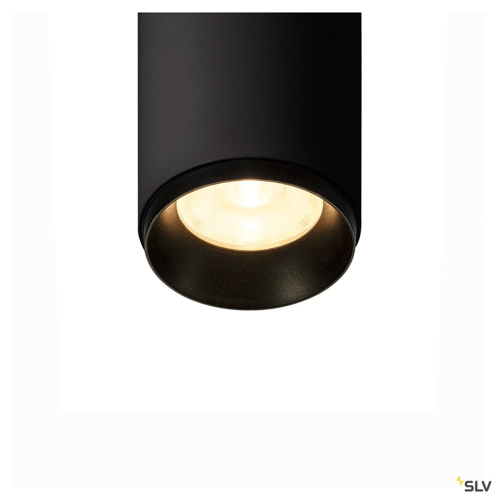 NUMINOS S, loftlampe, 3000K, 1020 lm, 36°, sort/sort