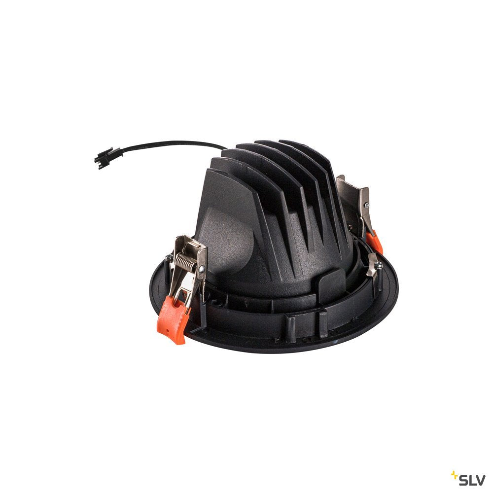 NUMINOS MOVE L, indbygningsspot, 25W, 2700K, 20°, sort/sort