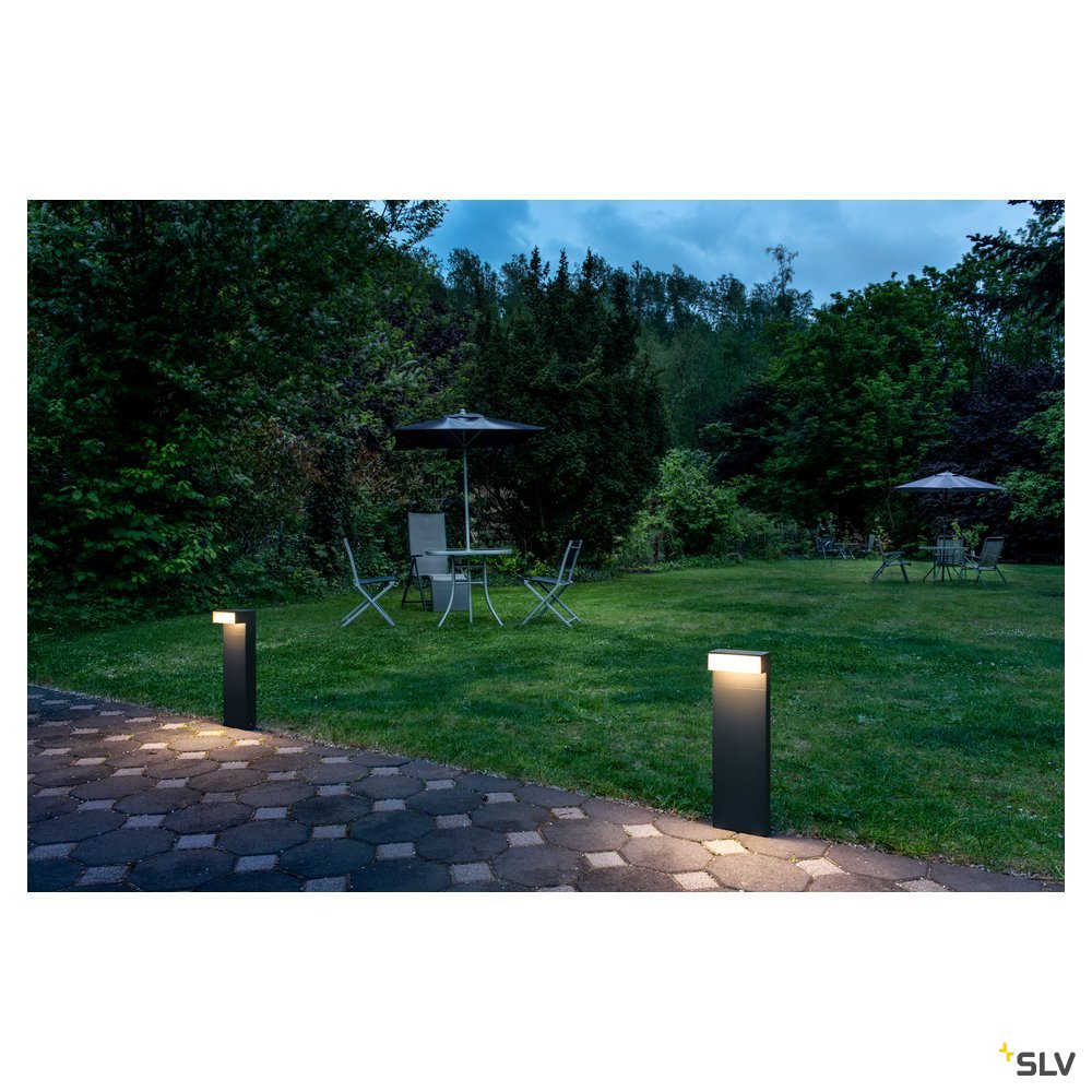 L-LINE OUT 50 bedlampe, 7W, 3000/4000K, IP65, antracit
