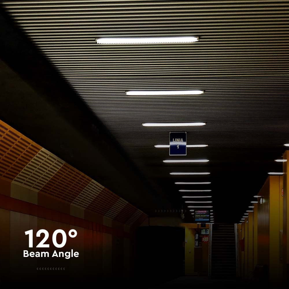 V-Tac 48W LED armatur - 150 cm, vandtæt (IP65), 5200lm, RA80, 230V