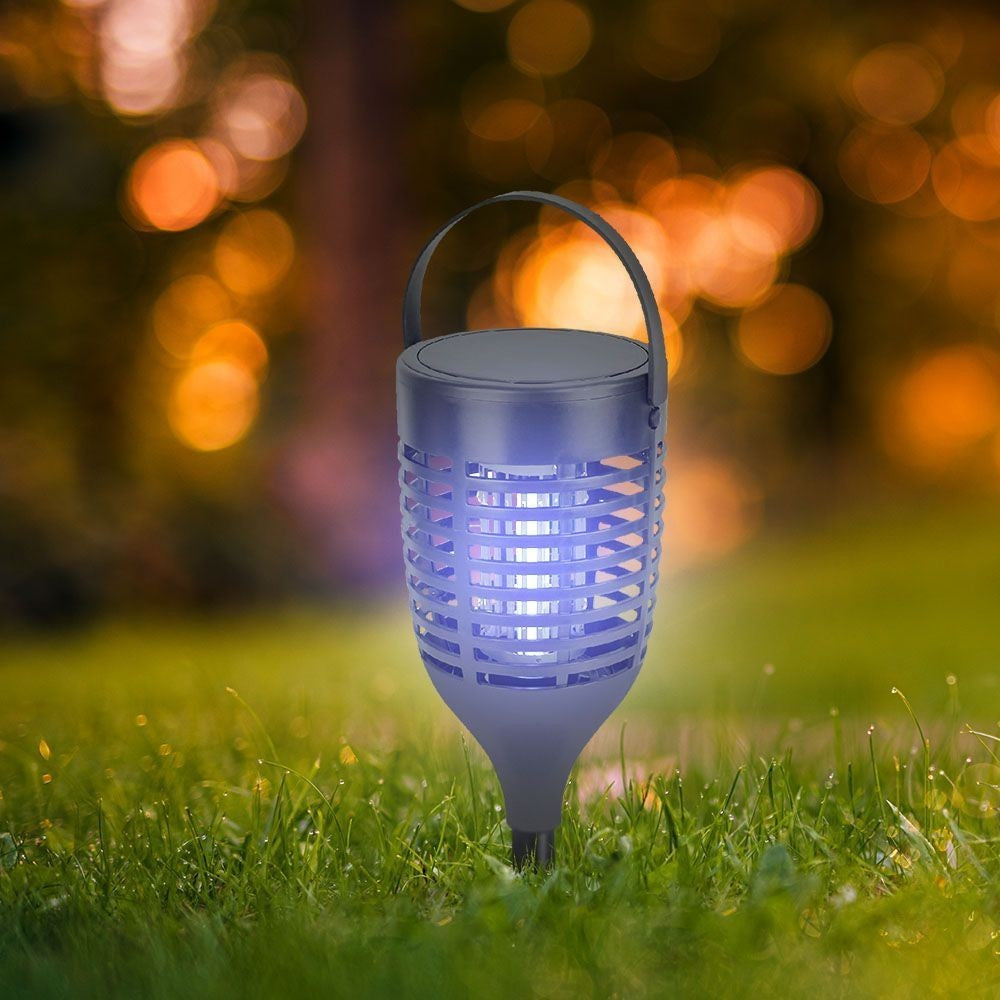 VTac solcelle insektlampe - Sort, 3-i-1 med IP24 beskyttelse og 1,3W effekt