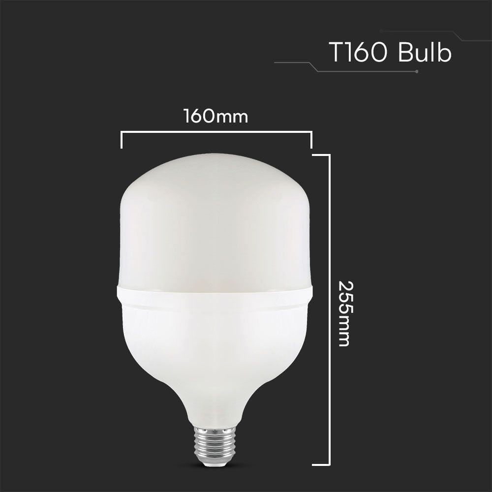 V-Tac 60W LED pære - T160, E27 med E40 ringadapter - 6600lm, RA80, 230V