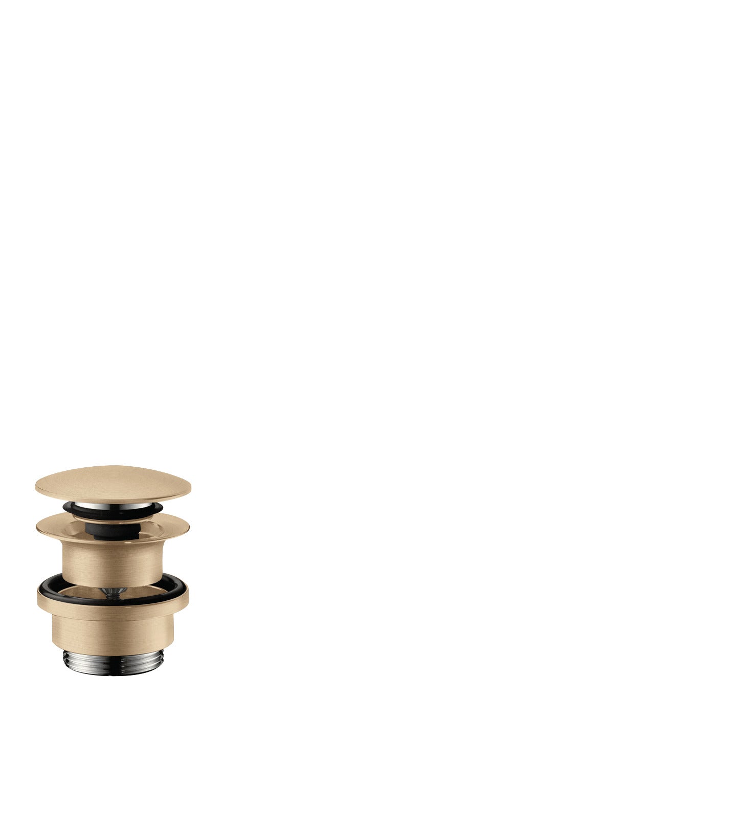 Hansgrohe push-open BV 1 1/4", børstet bronze