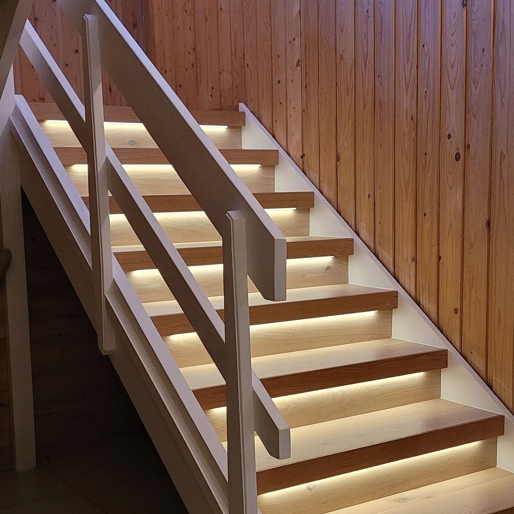 Trappe LED COB stripsæt 16 trin, 11W/trin, 24V, IP20, tænd/sluk, 176W, dansk manual, energibesparende