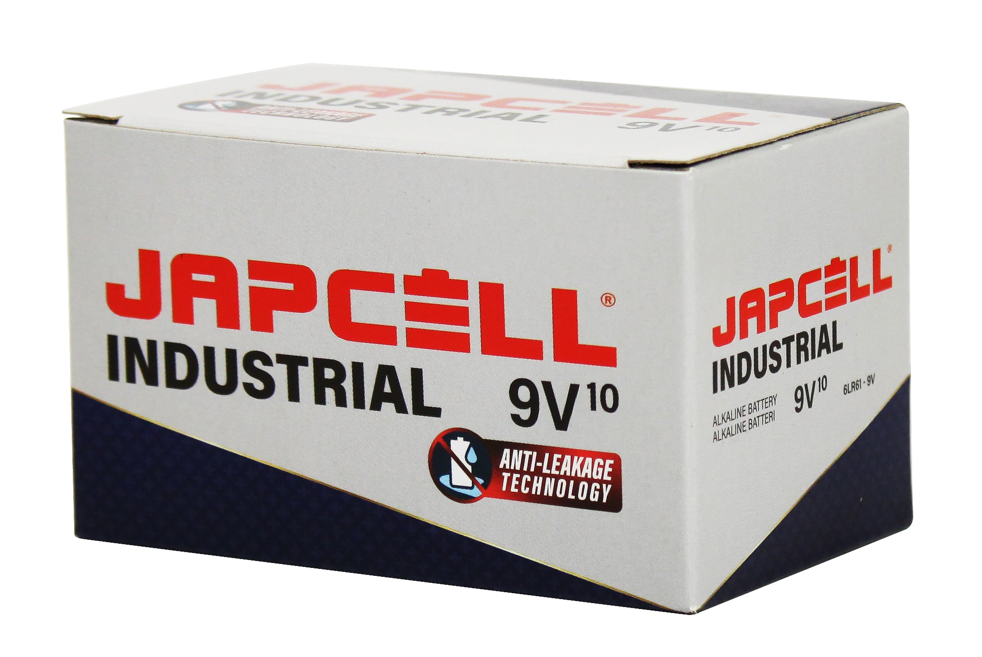 Japcell Industrial batteri, E/6LR61, 9 V, 10 stk.