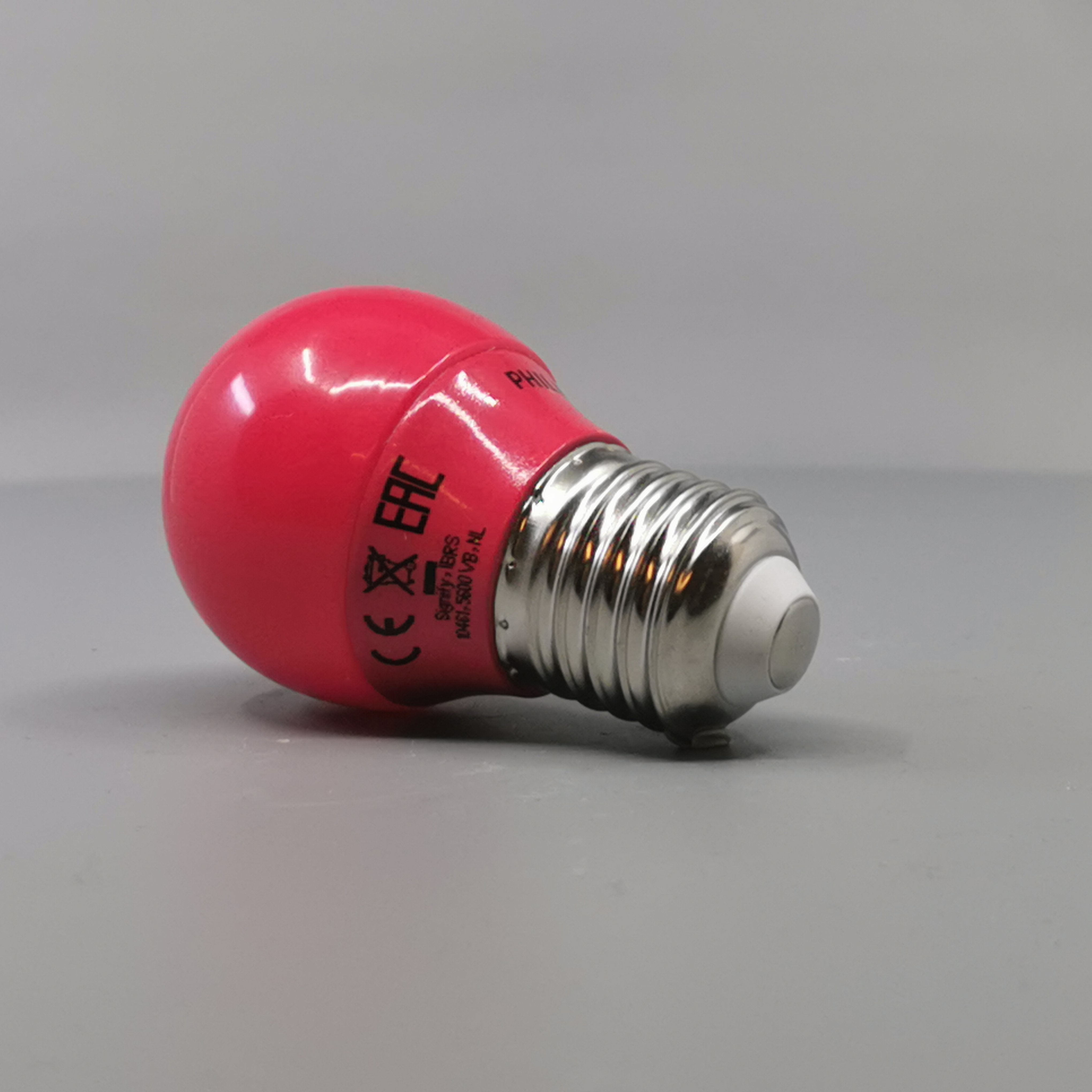 Philips LED Krone Kulørt 3,1W P45 E27 Rød