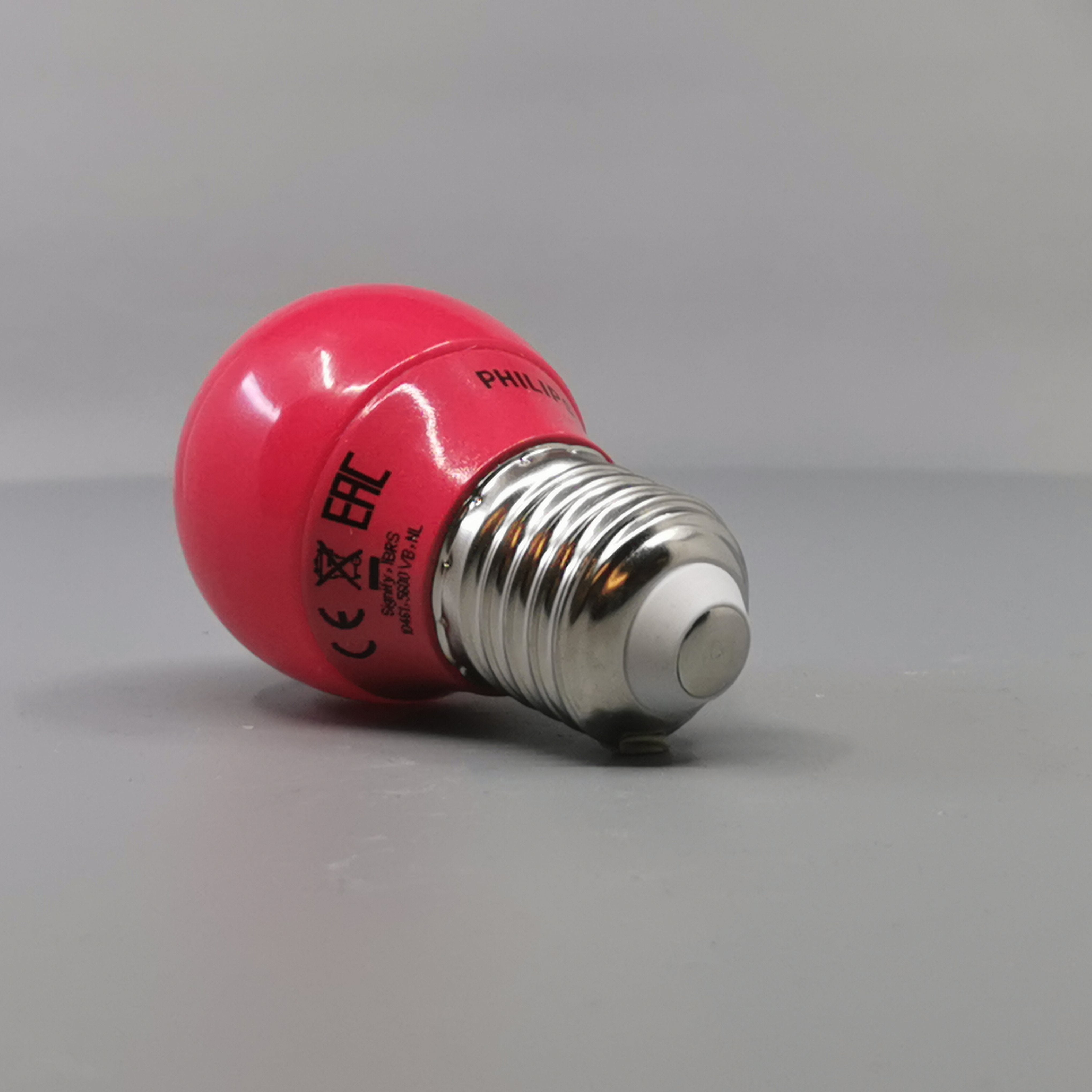 Philips LED Krone Kulørt 3,1W P45 E27 Rød