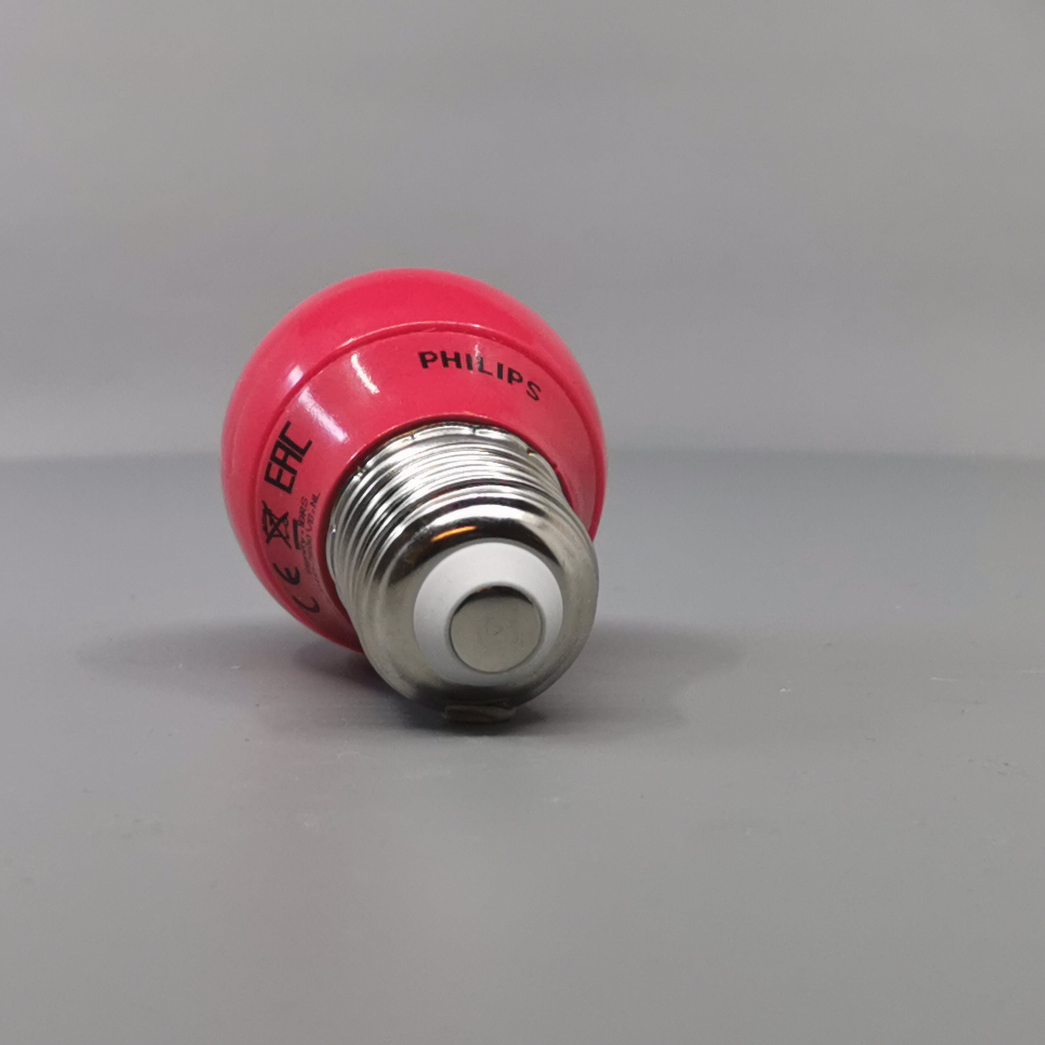 Philips LED Krone Kulørt 3,1W P45 E27 Rød