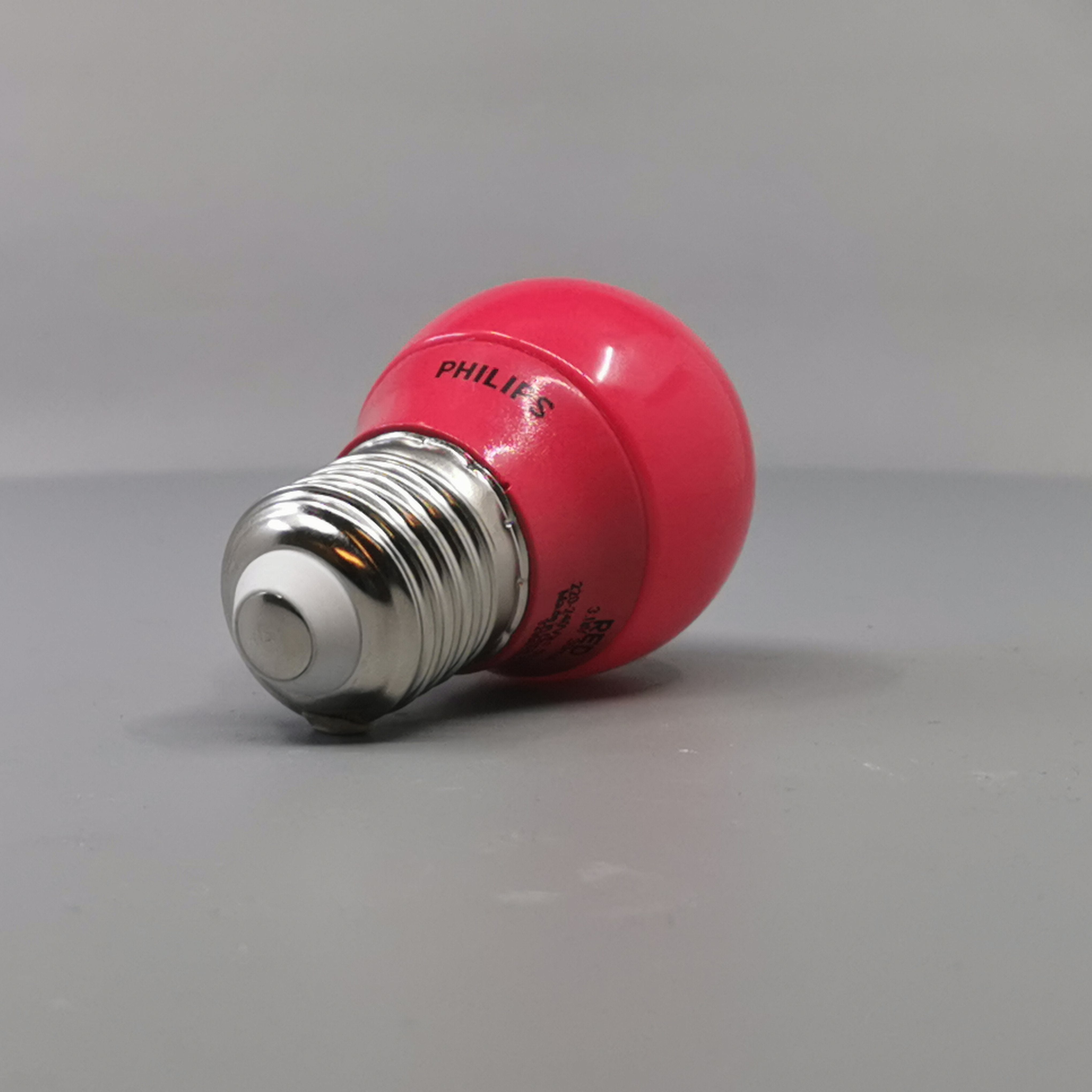 Philips LED Krone Kulørt 3,1W P45 E27 Rød