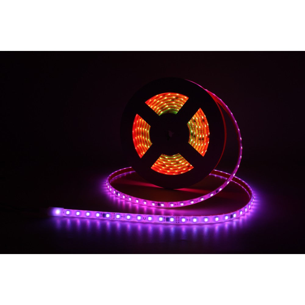 20m RGBIC LED strip sæt, 12W/m, 60 LED pr. meter, IP68, 24V