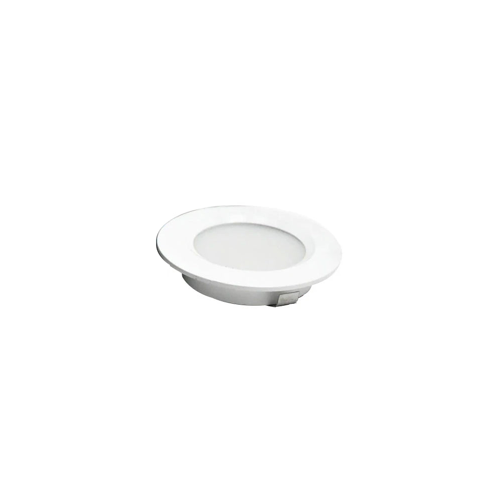 LEDlife Reco68 møbelspot indbygning RA92 i mat hvid - Ø6,8 cm, 2,5W, 12V DC - Erstatter 20W, 240lm, hul Ø5,6 cm.