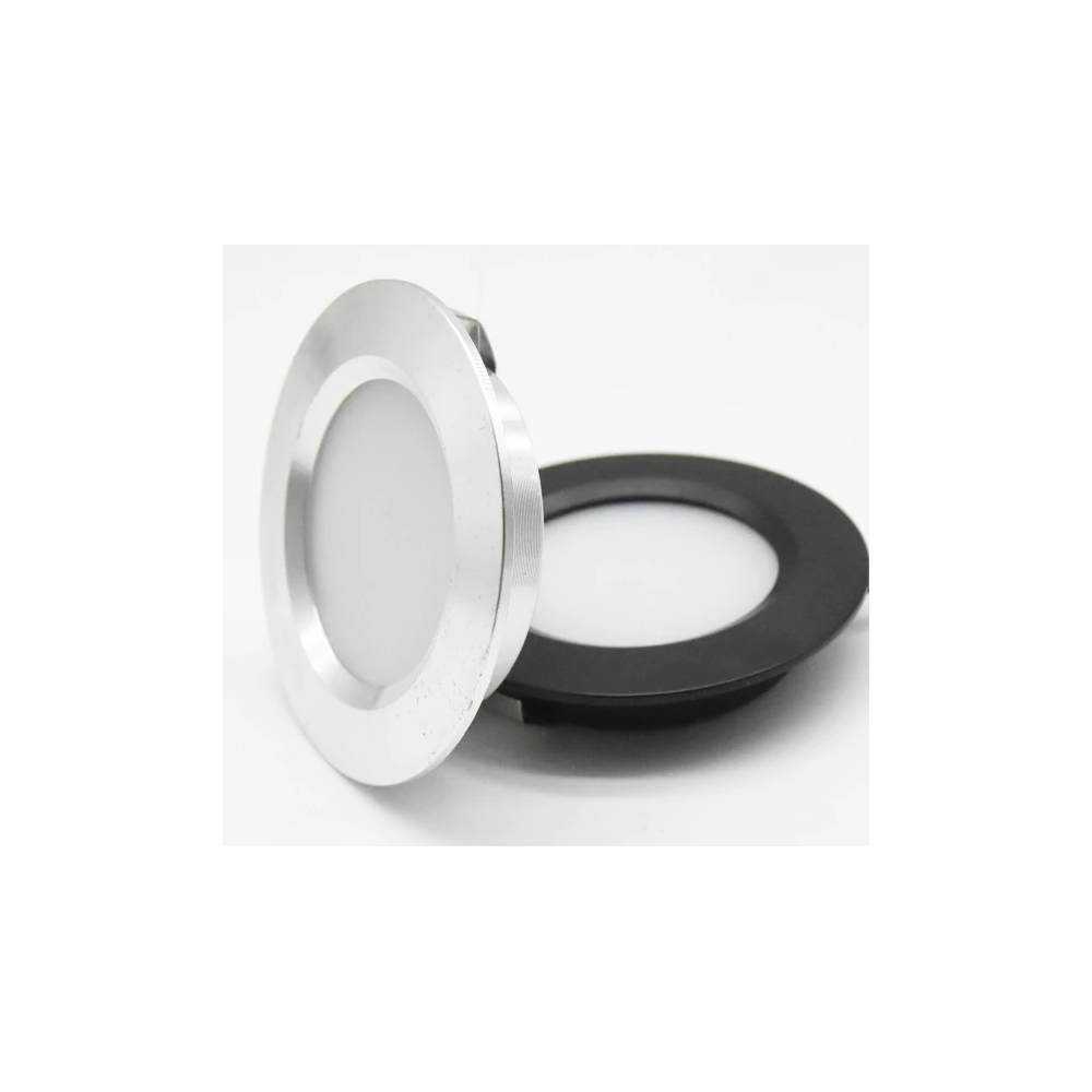 LEDlife Reco68 møbelspot indbygning RA92 i mat hvid - Ø6,8 cm, 2,5W, 12V DC - Erstatter 20W, 240lm, hul Ø5,6 cm.