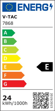 V-Tac 24W LED indbygningspanel - Ø28 cm hul, Ø29,6 cm mål, 230V input, 2640lm, RA80