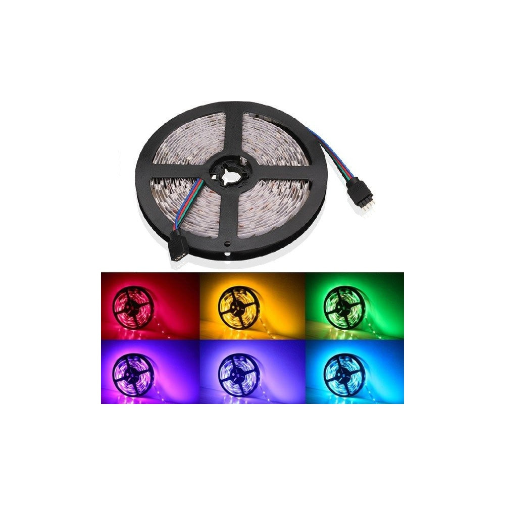 V-Tac 10,8W/m RGB LED-strips - 5m, 60 LED pr. meter - 840lm/m