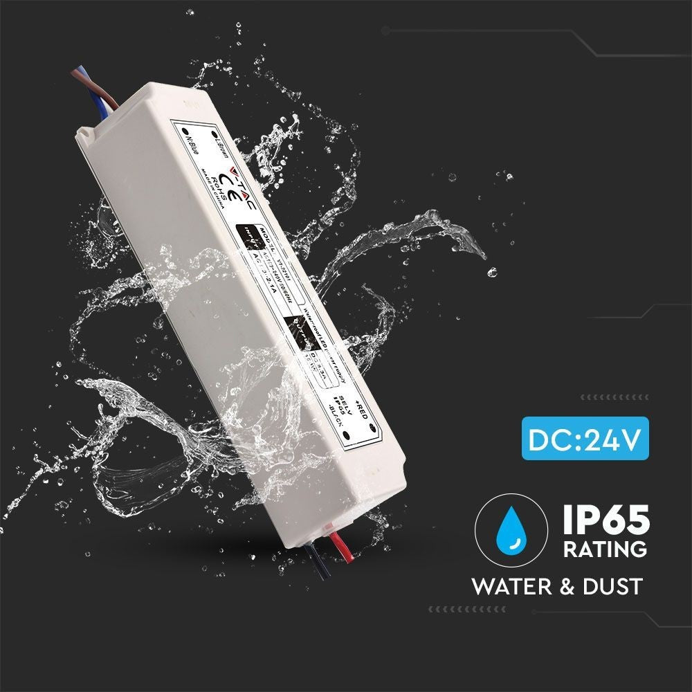 V-Tac 100W Vandtæt Strømforsyning - 24V DC, 4,1A, IP65