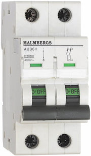 MCB AUTOMATSIKRING MALMBERGS, 63A, 2P, C-TYPE