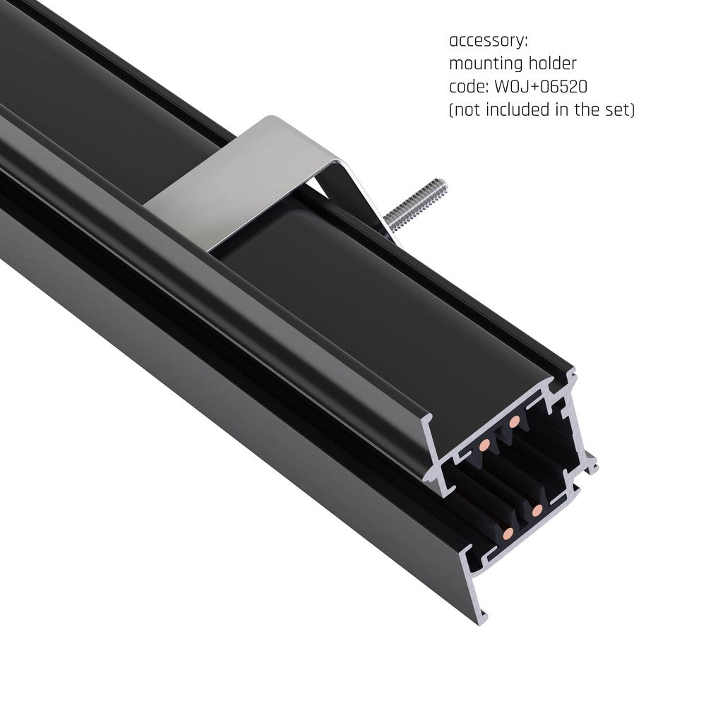 SPS SkinneLINE 3-Faset 2M Sort UDEN LYSKILDE - Spectrum - 230V - Til Indendørs Belysning