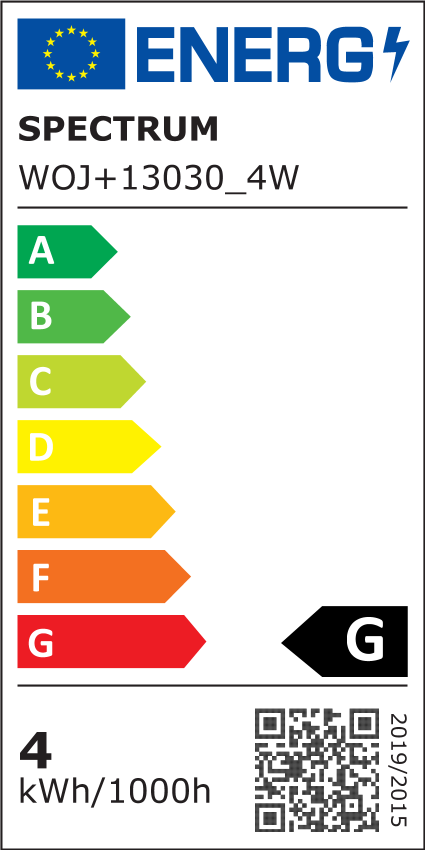 LED Kuglepære G45 E14 4W Varm Hvid SPECTRUM med 320lm og RA80 (230V)