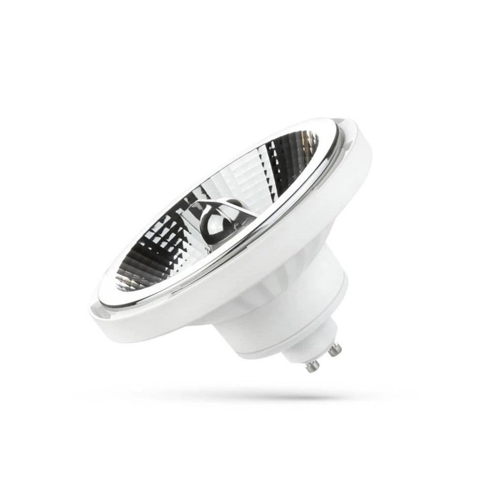 LED AR111 GU10 10W 20° Neutral Hvid Dæmpbar Hvid Spectrum - Energibesparende dæmpbar LED-pære med 230V input og 1000lm luminans