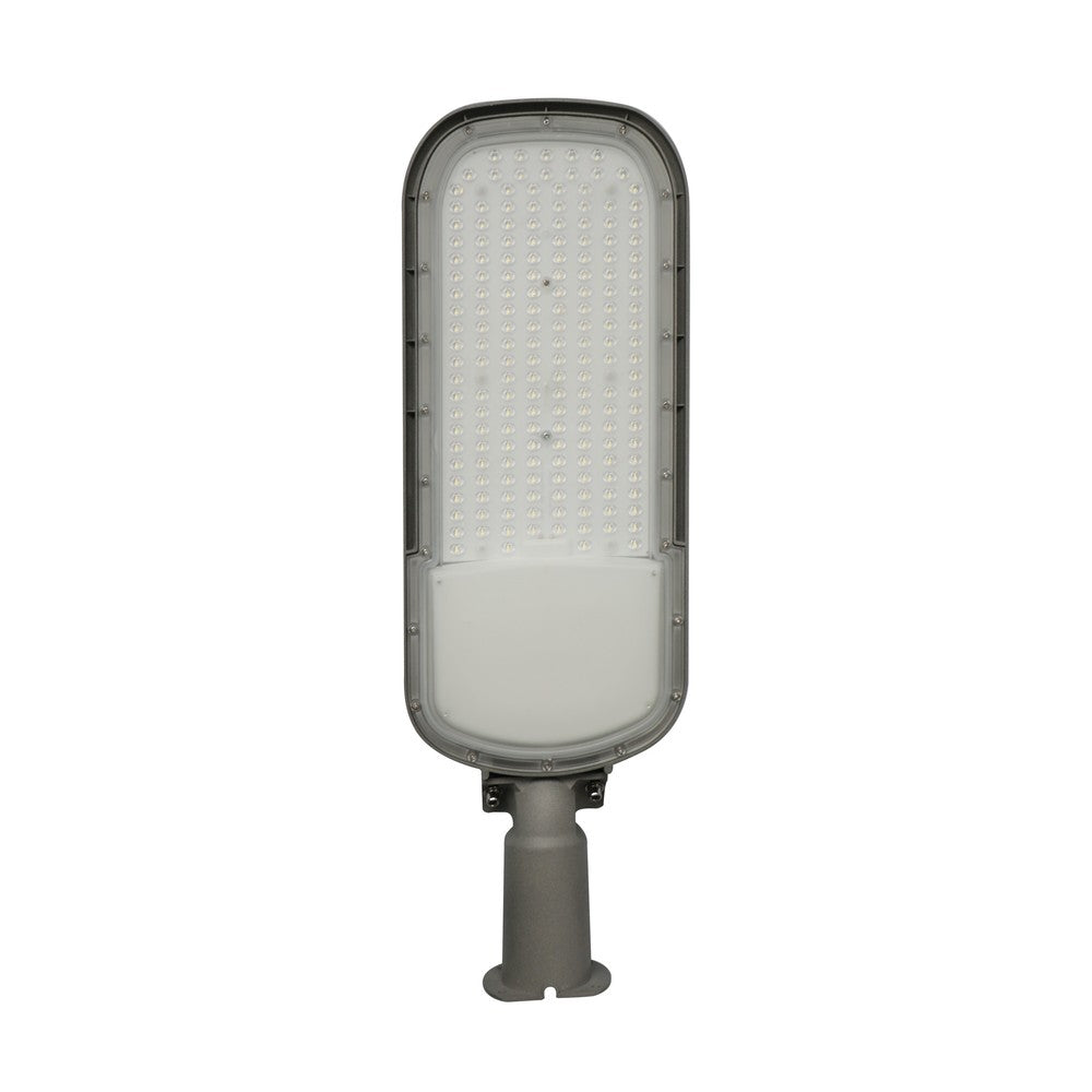 Gadelampe STREETOS 2 150W - Neutral Hvid, 230V, 145/75°, IP65, IK09, 675x218x75mm, Grå, Skumringssensor