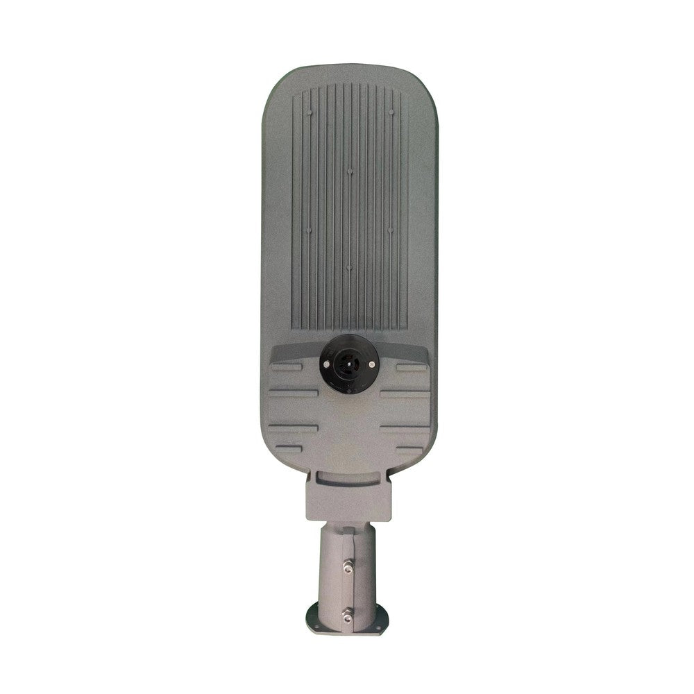 Gadelampe STREETOS 2 150W - Neutral Hvid, 230V, 145/75°, IP65, IK09, 675x218x75mm, Grå, Skumringssensor
