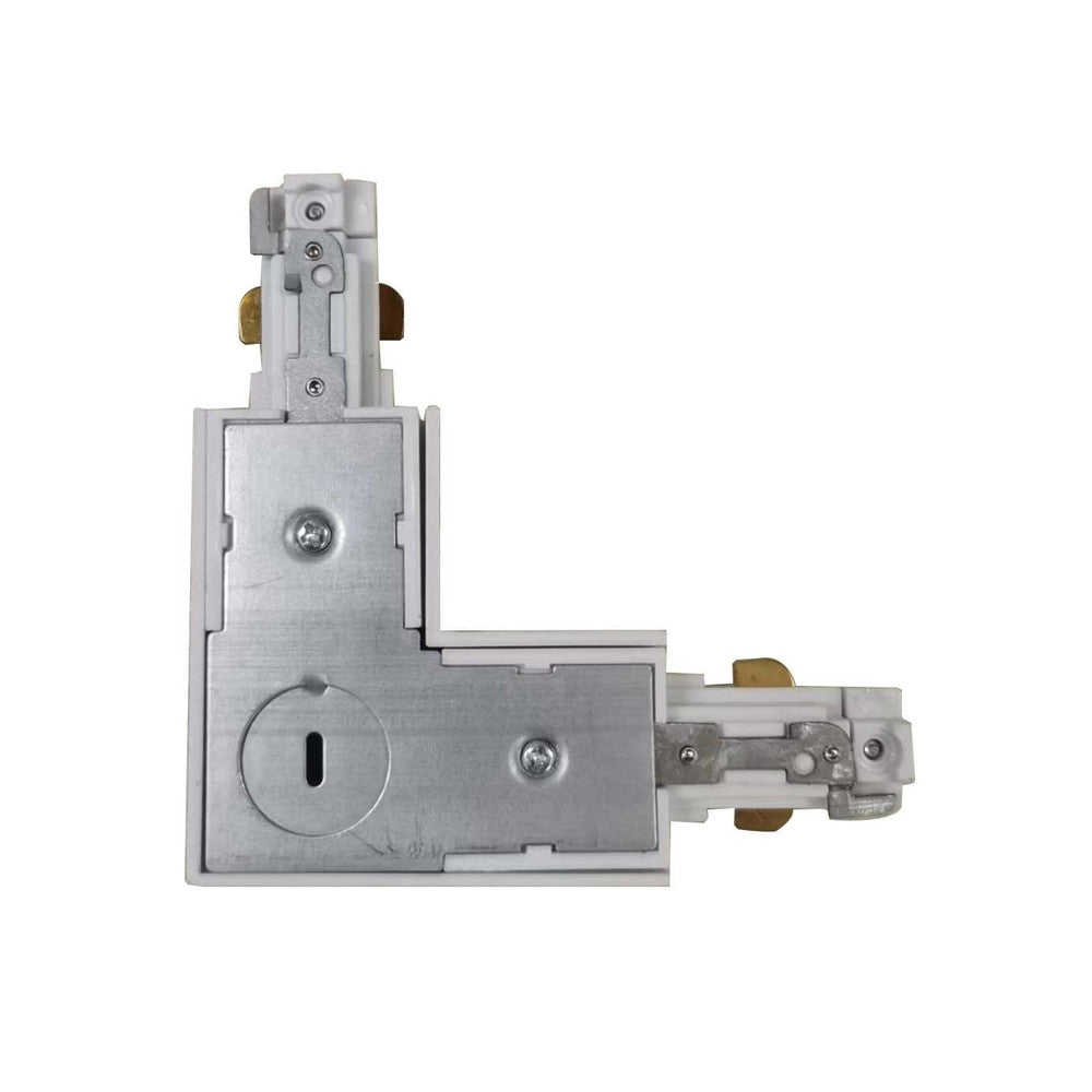 LEDlife L-samler til skinnespots - Hvid, 1-faset 230V adapter til let tilslutning og styring af skinnespotlys.