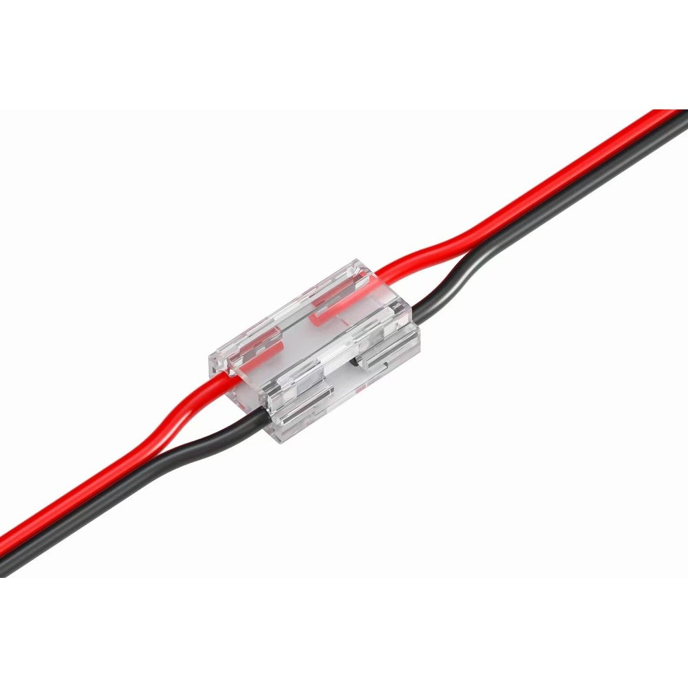 LED strip samler med 8 i 1 COB dioder - 10mm bredde, enkeltfarvet design, IP20 klassificeret, kompatibel med 5V-24V