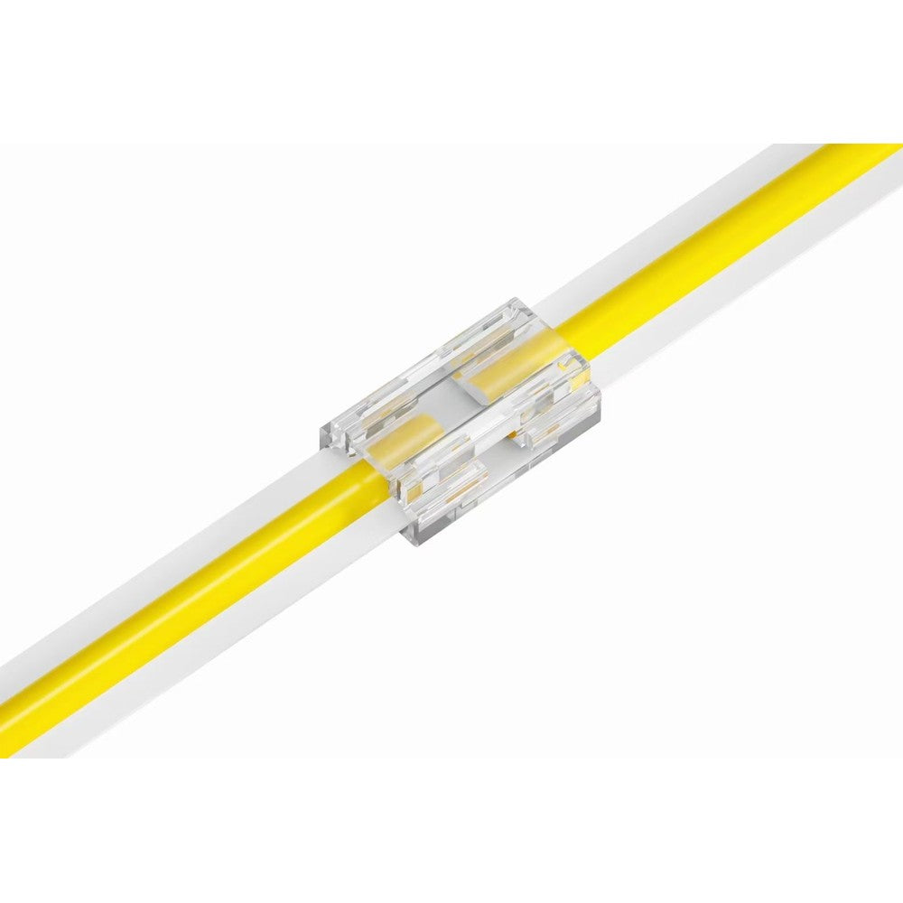 LED strip samler med 8 i 1 COB dioder - 10mm bredde, enkeltfarvet design, IP20 klassificeret, kompatibel med 5V-24V