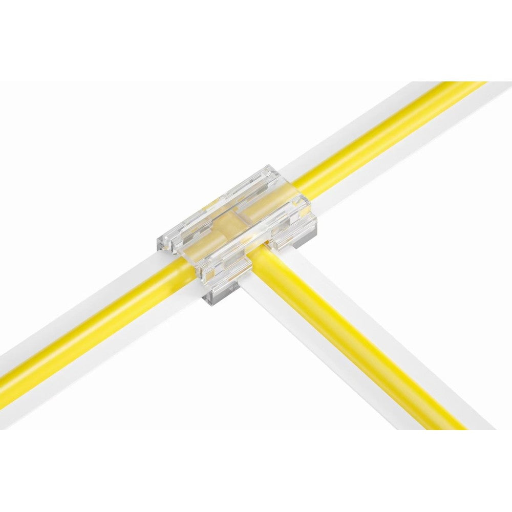 LED strip samler med 8 i 1 COB dioder - 10mm bredde, enkeltfarvet design, IP20 klassificeret, kompatibel med 5V-24V
