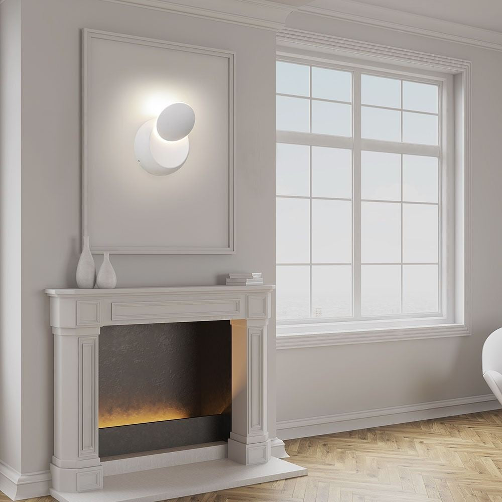 V-Tac 5W LED hvid væglampe - Rund, roterbar, IP20 indendørs, 230V, inkl. lyskilde
