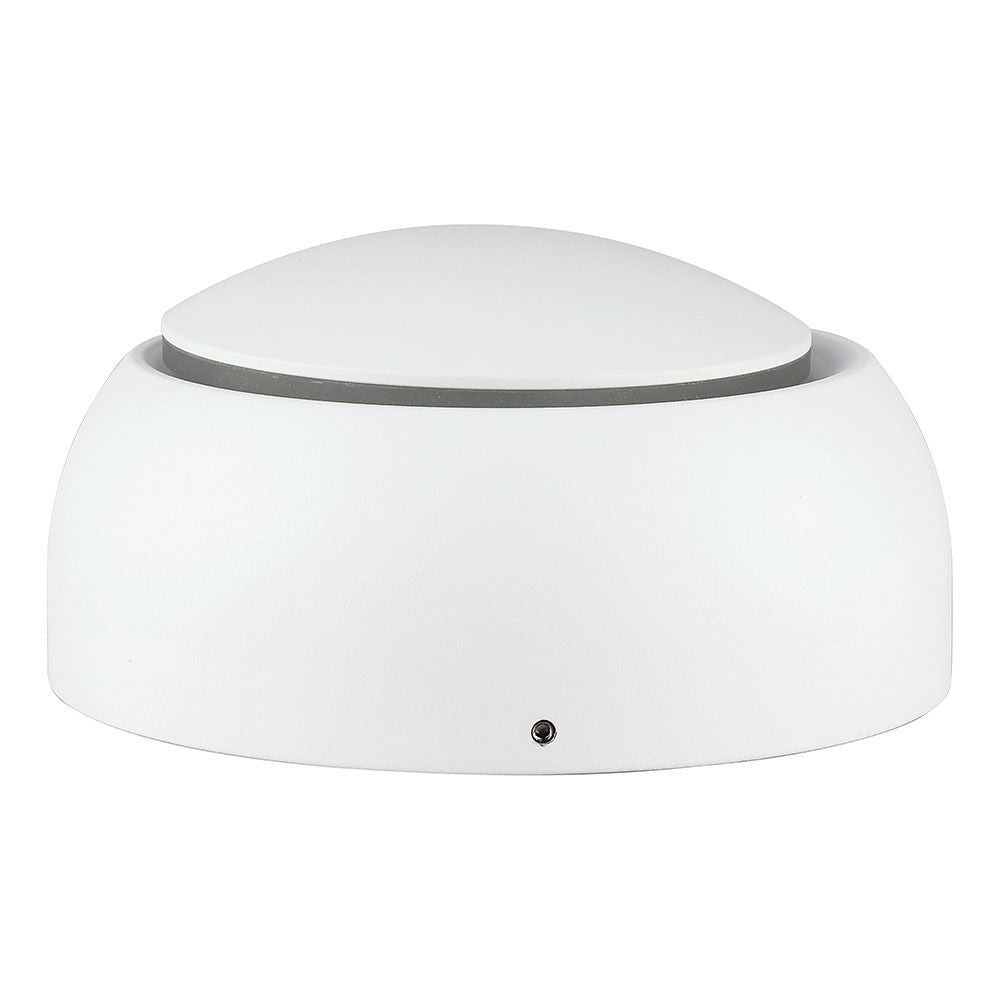 V-Tac 5W LED hvid væglampe - Rund, roterbar, IP20 indendørs, 230V, inkl. lyskilde