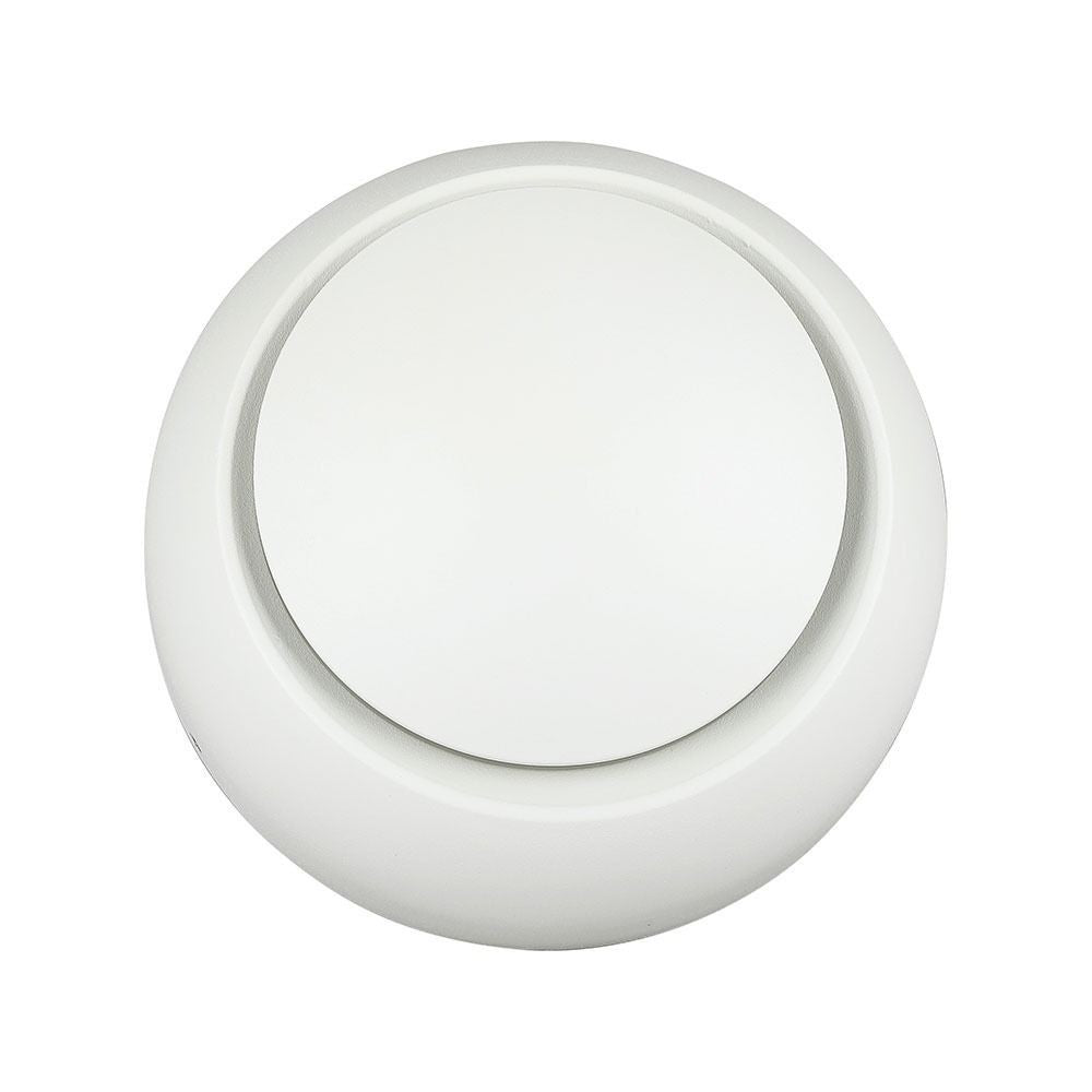 V-Tac 5W LED hvid væglampe - Rund, roterbar, IP20 indendørs, 230V, inkl. lyskilde