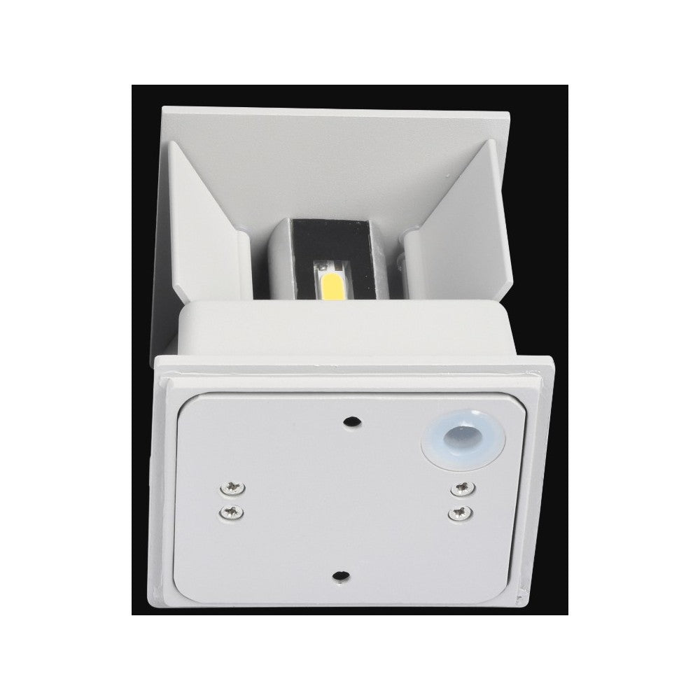 V-Tac 5W LED Grå Udendørs Væglampe - Rund, Justerbar Spredning, IP65, Inkl. Lyskilde (Erstatter 50W, 230V, 660lm, RA 80)