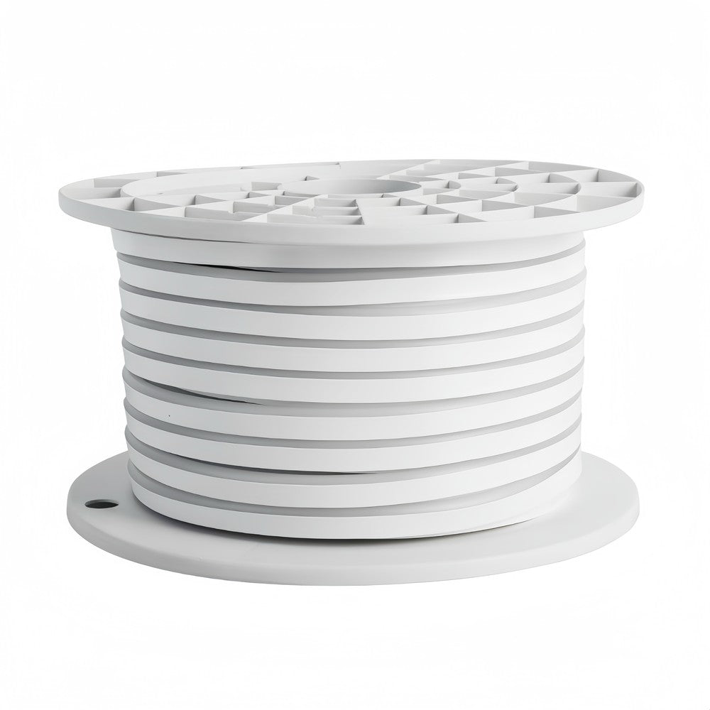Kold Hvid 8x16 CLIP-ON Neon Flex LED Strip - 8W pr. meter, IP67, 24V
