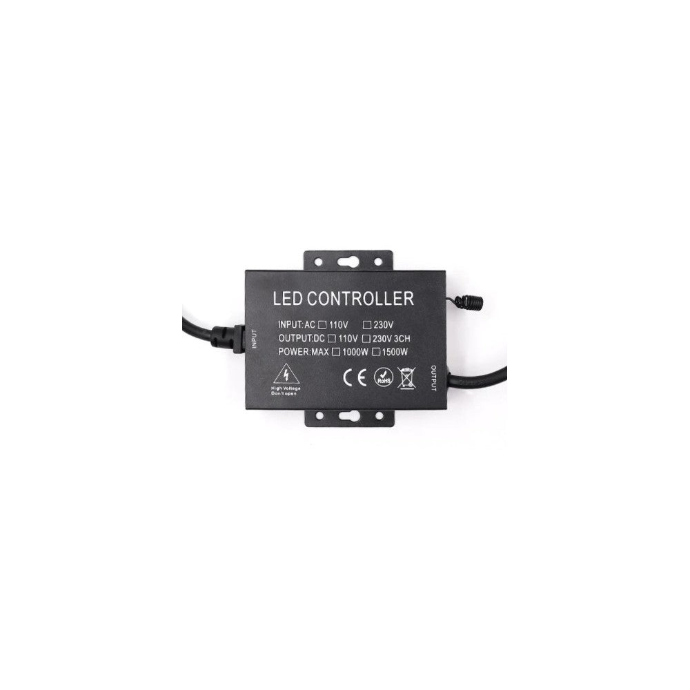 RF trådløs timer+dæmper med fjernbetjening - 230V Type Q, IP67 vandtæt, endeprop, memory funktion (100m)