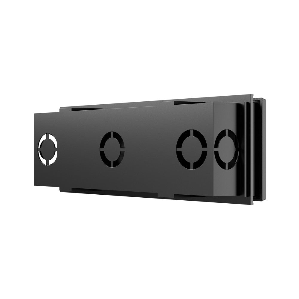 Asymmetrisk 6W Sort Nedsænket Facade Lampe - CCT 230V IP54 230x84x52mm RA80 250lm