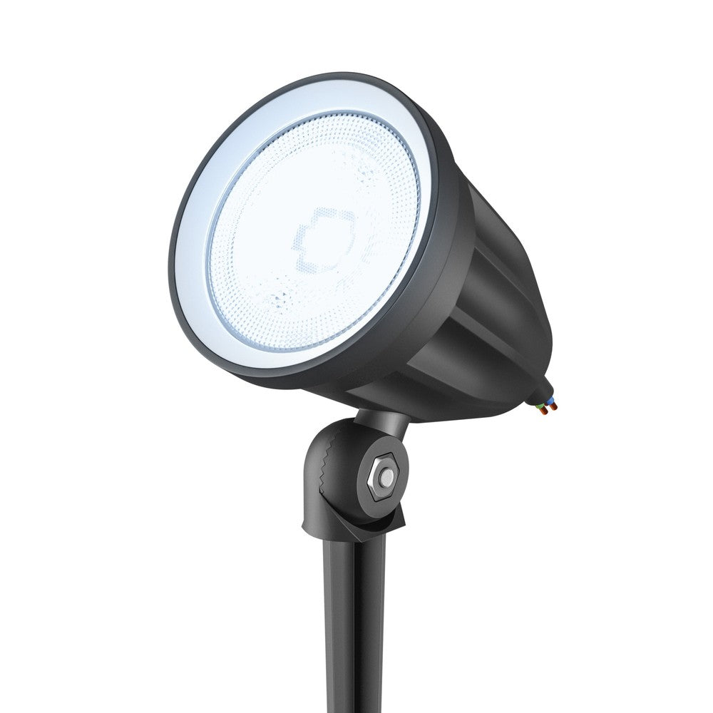 FLORI LIGERO 6W Varm Hvid 230V Udendørs LED Spotlight med Spike, Sort – IP65, 480lm, RA80