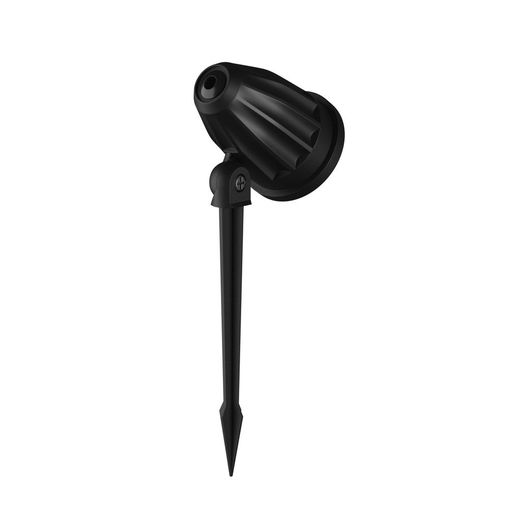 FLORI LIGERO 6W Varm Hvid 230V Udendørs LED Spotlight med Spike, Sort – IP65, 480lm, RA80