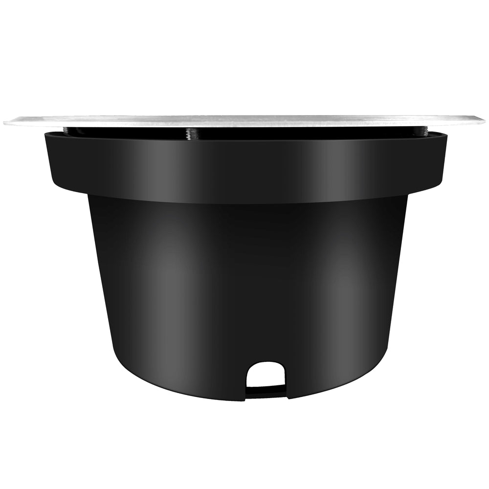 LEDlife nedgravningsspot - 12W rund rustfrit stål GU10 24V AC/DC IP68 960lm - 24V indgang