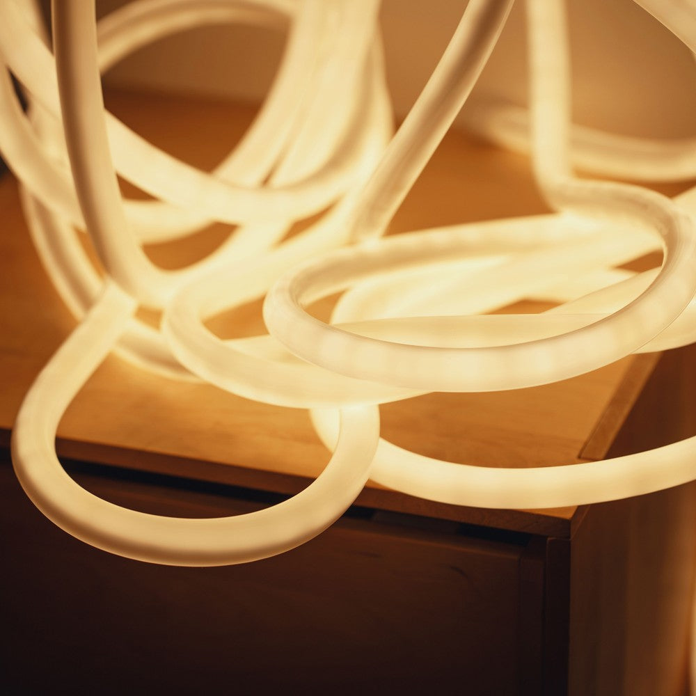 5m Varm Hvid D16 Neon Indretningssæt - 8W/m LED Strip, IP67