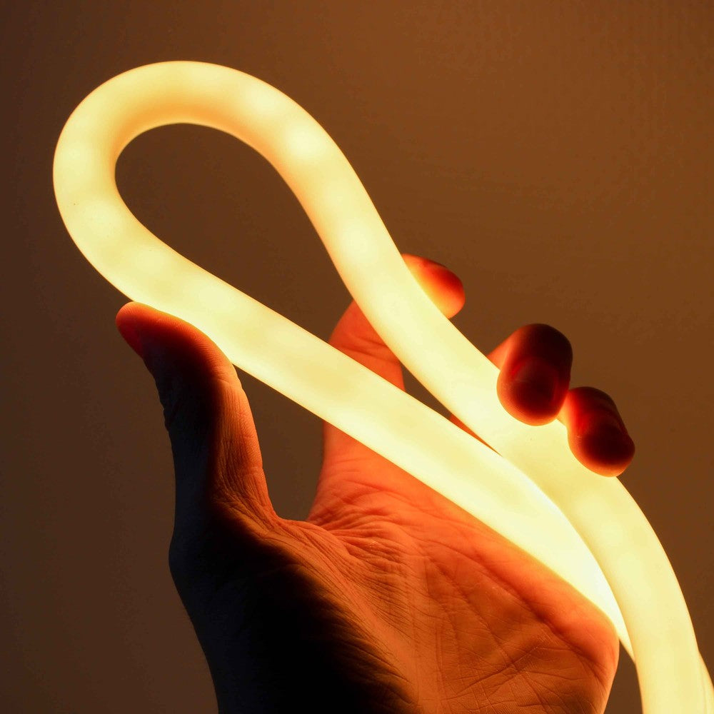 10m Neon sæt til Indretning - Varm hvid LED Strip, D16, 8W/m, 230V, 350lm/m, IP67