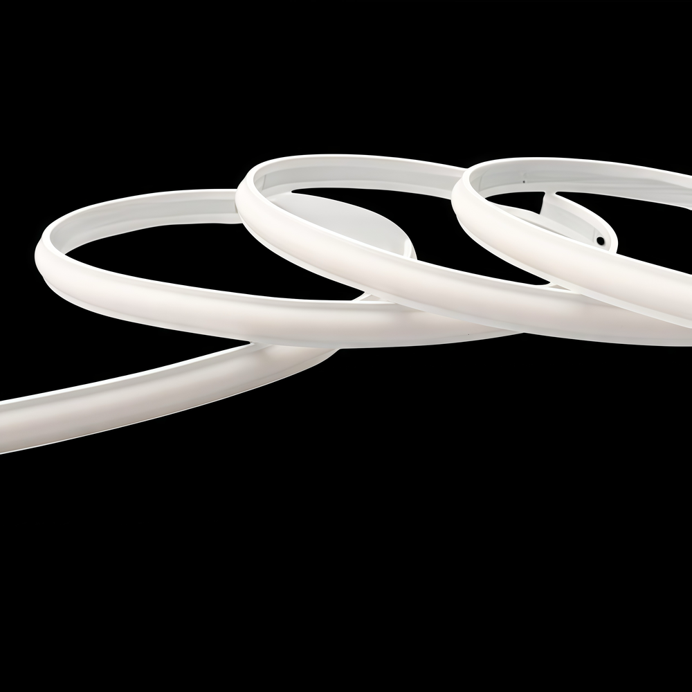 5 meter RGB LED strip med clip-on funktion og vandtæt design - Hvid cover, 230V, 60 LED, 9W pr. meter