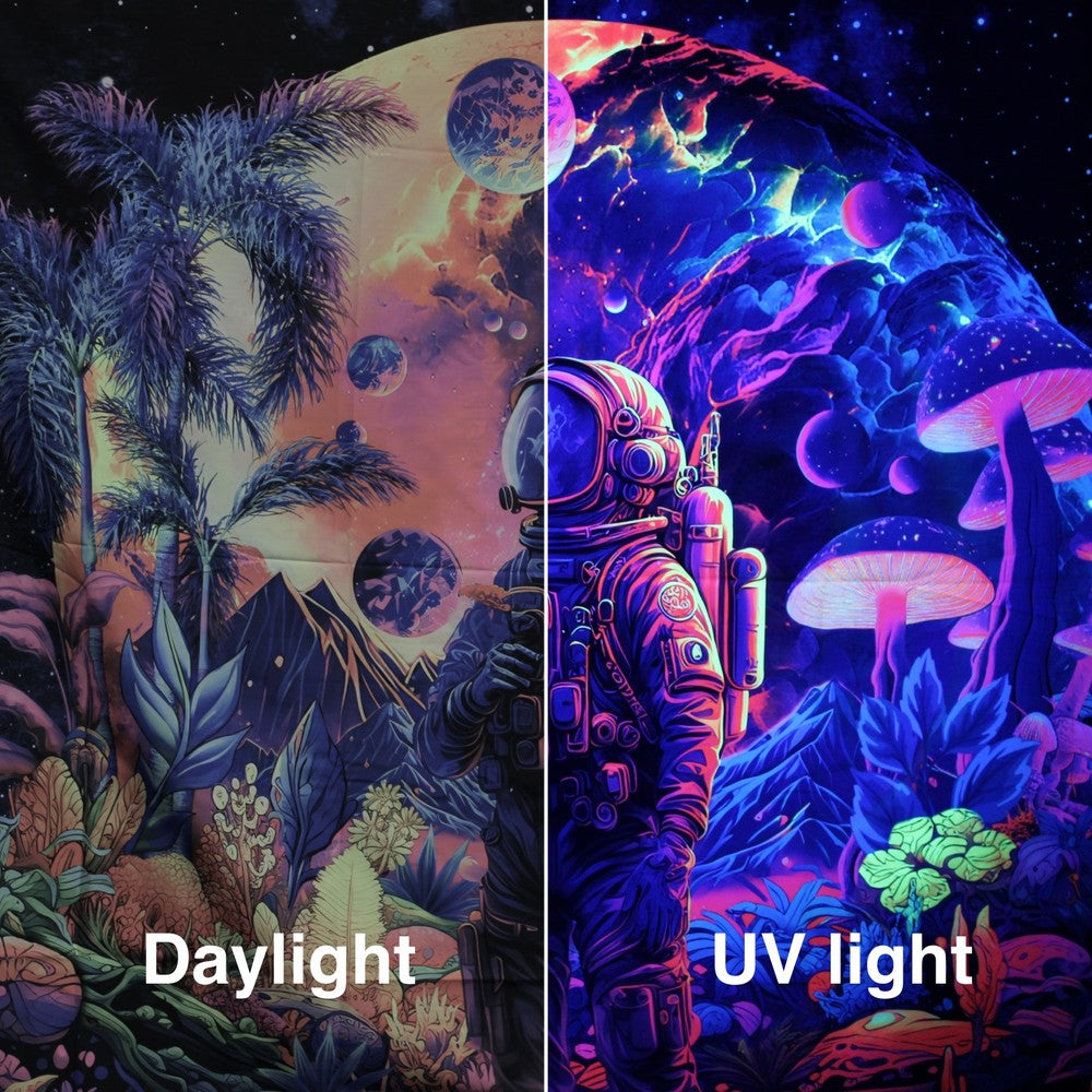 UV 395nm LED projektør - Sort, 10W, IP65, 230V, Velegnet til udendørs brug, Effektiv og pålidelig belysning med høj kvalitet