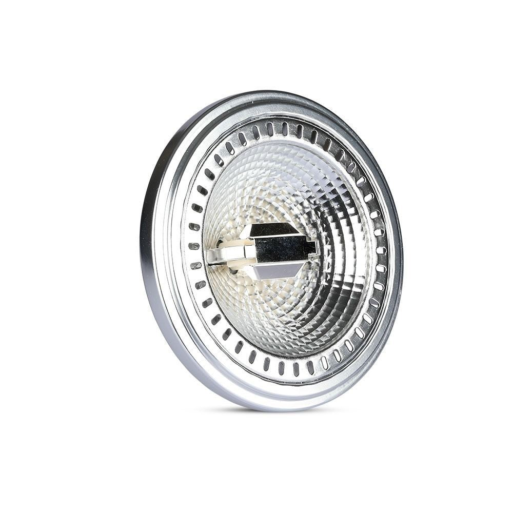 V-Tac 12W LED spot - GU10 AR111, Erstatter 60W, Input 230V, 650lm, RA80