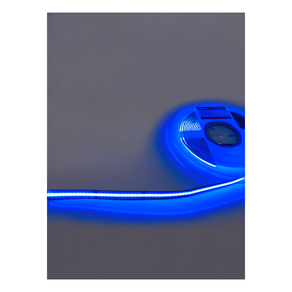 HiluX RGBW COB LED Strips - 24V - 16W - 620lm/m - RGB+2700K - CRI90+ - 5m - IP20
