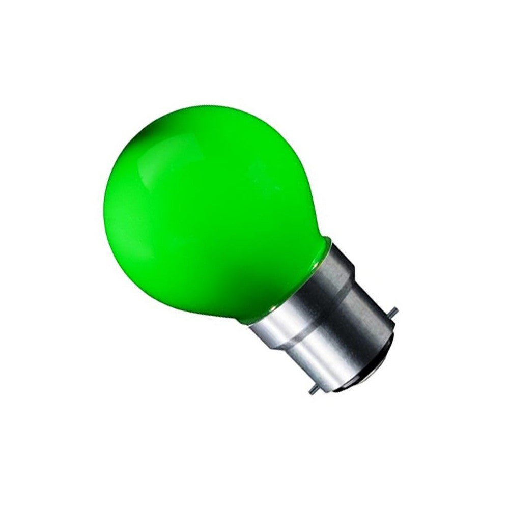 CARNI1.8 LED pære - 1,8W, grøn, 230V, B22 - Erstattelse af 15W pære - 180lm