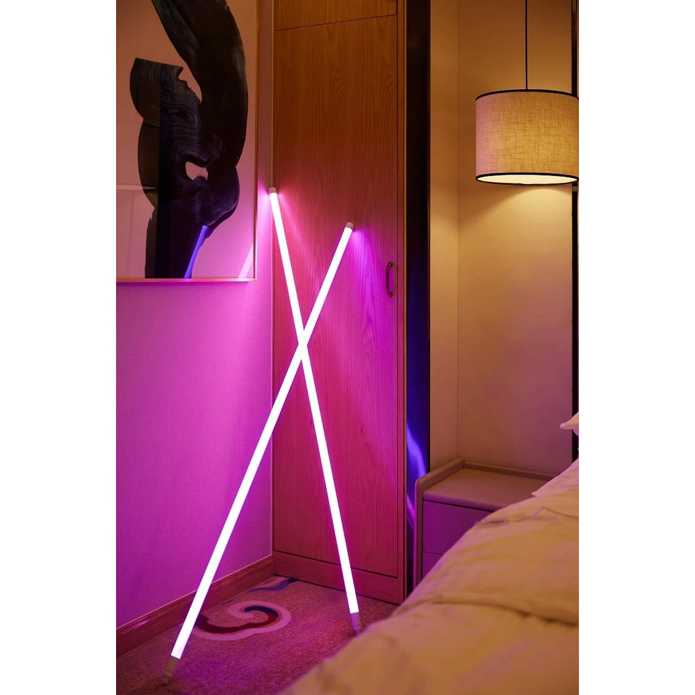 Neon Tube LED 120 cm, Blå - Justerbar lysstyrke, inkl. ledning