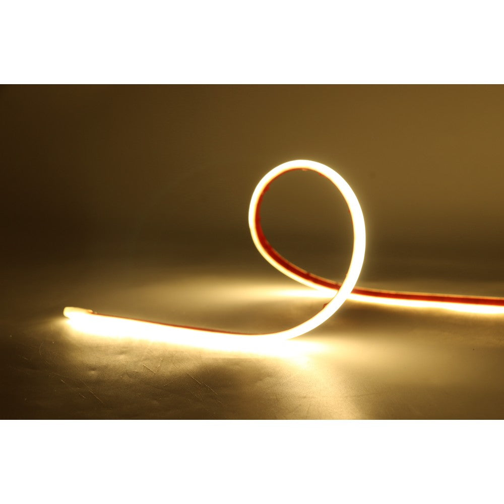 Vandtæt LED strip til badeværelse med 1400lm/m, 24V, 15W/meter, COB LED, RA80, IP68 - 2m ledning