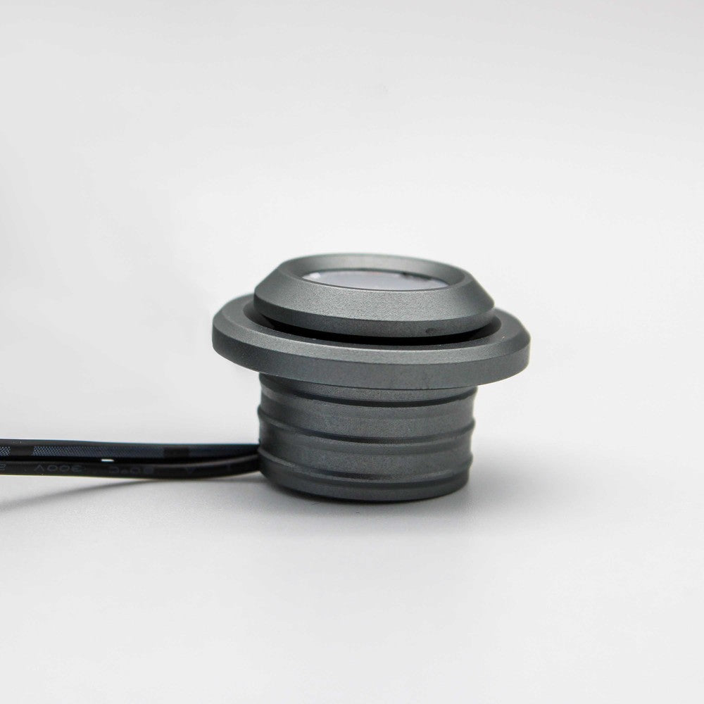 LEDlife SPOT29 møbelspot indbygning RA90 - Børstet stål, 1W, 12V DC, Ø2 cm hul, Ø2,9 cm mål